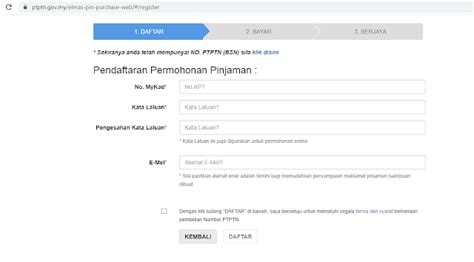 Berikut merupakan maklumat tarikh untuk pembelian nombor pin unik id upu di bsn buat rujukan dan panduan pemohon. bang boleh terangkan flow ptptn dari awal sampai habis ...