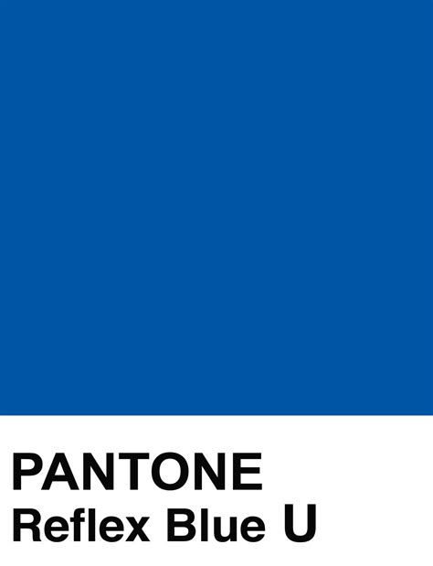 Pantone Reflex Blue U Pantone Pantone Color Pantone Blue