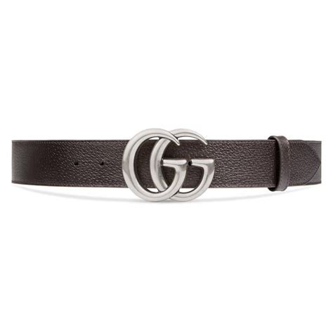 Gucci Leather Belt With Double G Buckle In Brown For Men Lyst