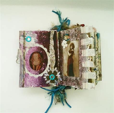 Altered Art Book Mixed Media Journal Antique Imagery In 2020