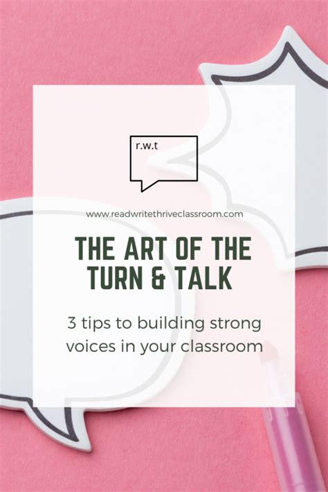 3 Turn And Talk Strategies Beyond The Anchor Chart To Build Strong Voices