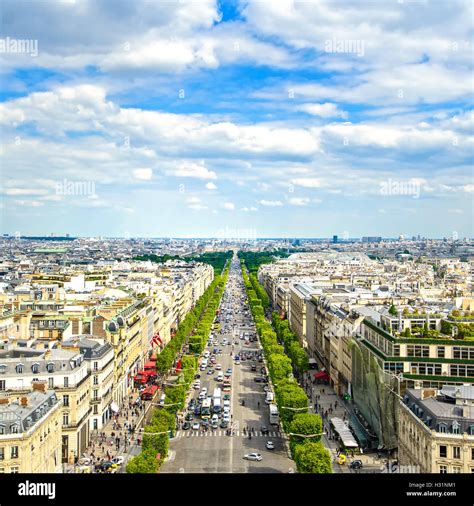 Paris France Champs Elysees Boulevard Hi Res Stock Photography And