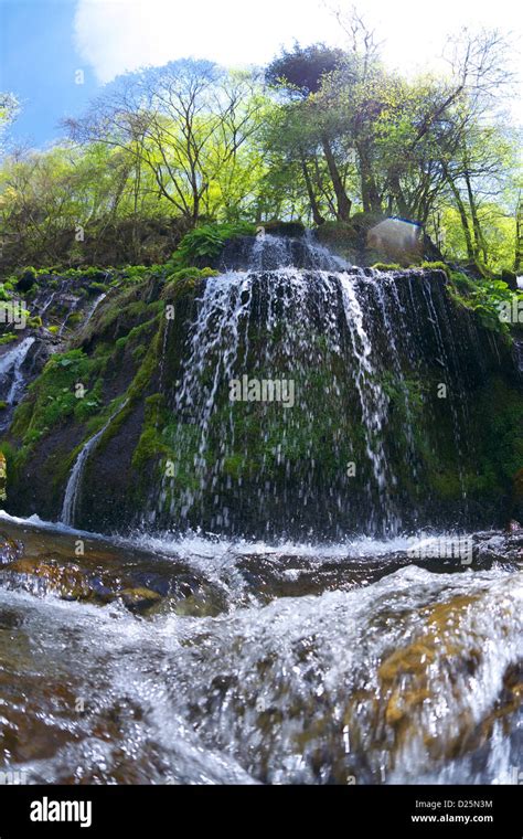 Doryu Waterfall Yamanashi Prefecture Stock Photo Alamy