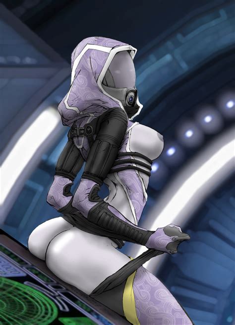 Rule 34 1girls 3 Fingers Alien Girl Bioware Breasts Out Gray Skin Looking At Viewer Mask Mass
