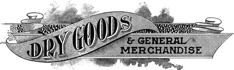 Antique Dry Goods Trade Sign The Graphics Fairy