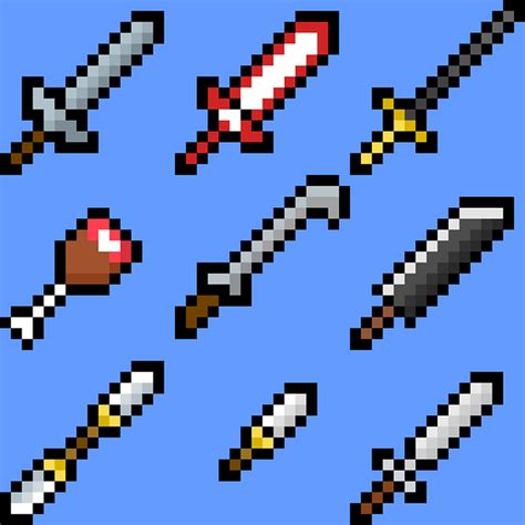 Pixel Swords Assets 16x16 By Disven