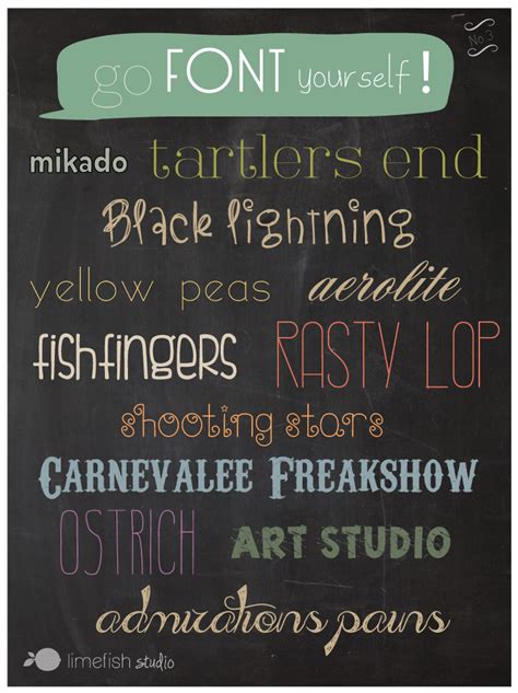 Limefish Studio Go Font Yourself No 3 Free Font Downloads Free