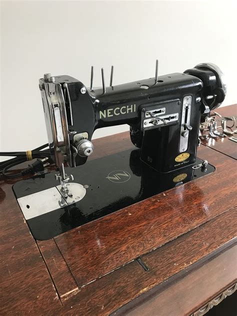 Vintage Collectors Necchi Sewing Machine And Table For Sale In Prospect