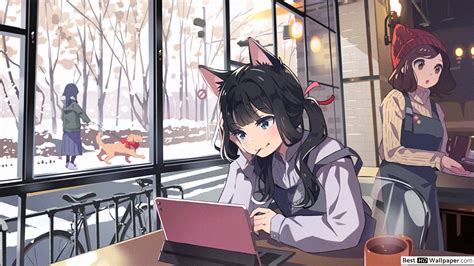 Anime Cat Girl Hd Wallpapers Wallpaper Cave