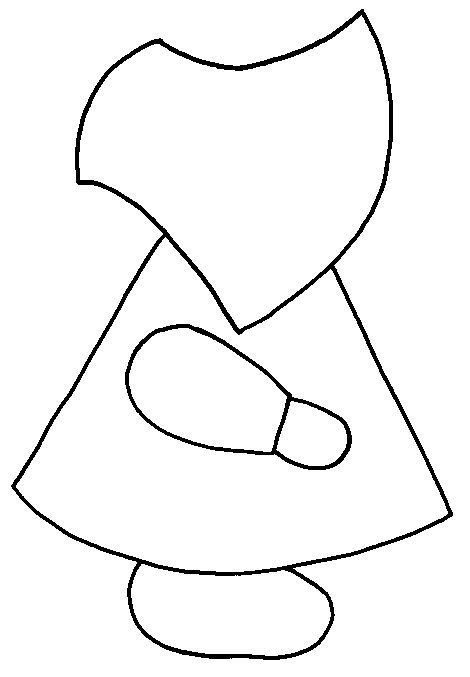 Sun Bonnet Sue Quilting Template Wow I Might Just Have To Make One
