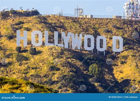 Famous Hollywood Sign In Los Angeles Los Angeles California April