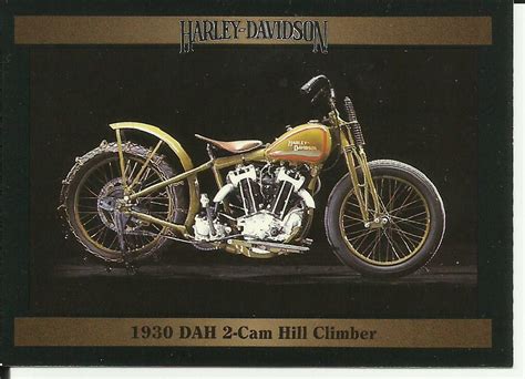 Harley Davidson Series Ii Card 125 1930 Dah 2 Cam Hill Climber