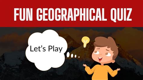 Fun Geographical Quiz For Kids Test Your World Knowledge Youtube