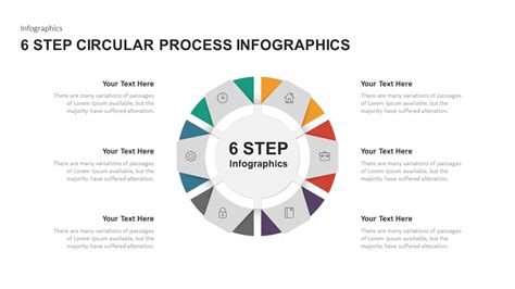 4 6 Step Circular Process Infographic Template Slidebazaar