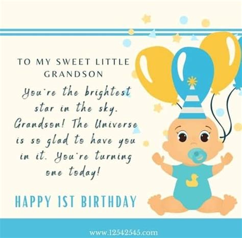50 First Happy Birthday Wishes Quotes For Grandson