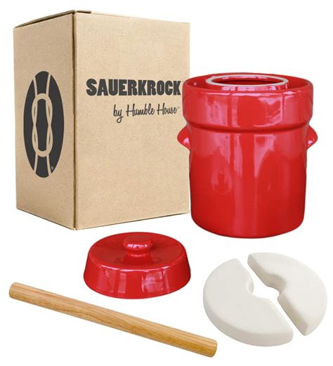 Buy Humble House SAUERKROCK Fermentation Crock Jar 2 Liter In Heirloom