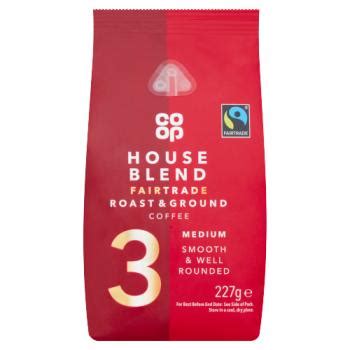 Co Op Fairtrade House Blend Roast Ground Coffee 227g From CRAWFORDS