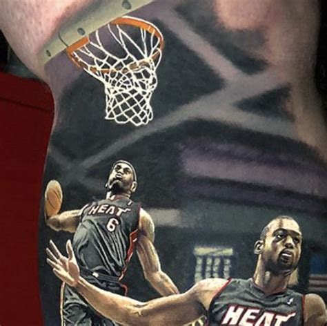 Dwyane Wade Lebron James Steve Butcher Turns Photo Into Tattoo Sports
