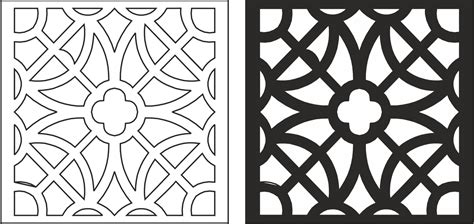 Laser Cut Seamless Floral Pattern 226 Free Vector Cdr File Free