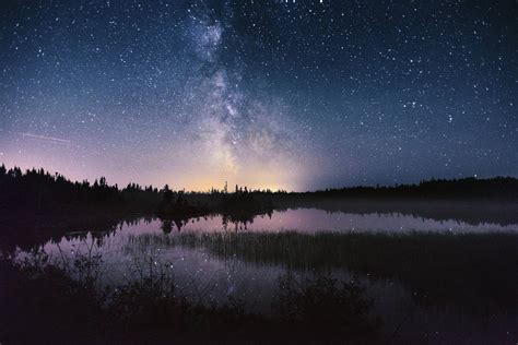 Nature Landscape Photography Milky Way Starry Night