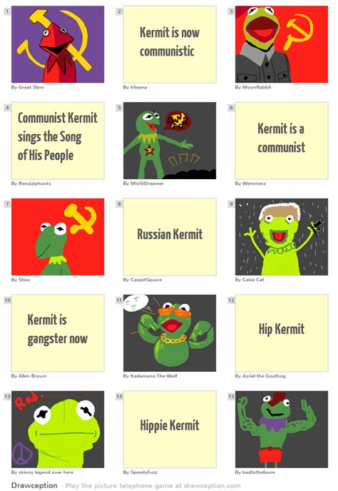 Kermit Is Now Communistic Drawception
