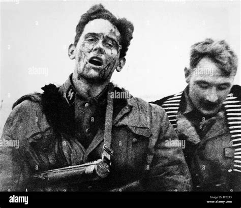 German Soldiers C1943 Nwounded German Soldiers Of The Waffen Ss On