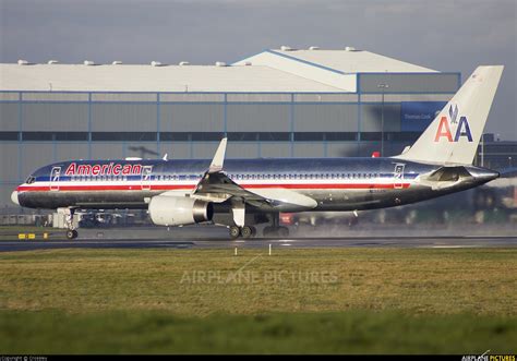 N186an American Airlines Boeing 757 200 At Manchester Photo Id
