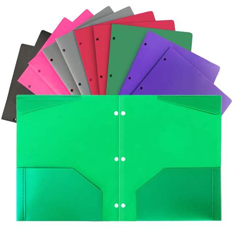 Plastic File Folders 50pcs Heavy Duty Plastic Folders 13 Cut Tab