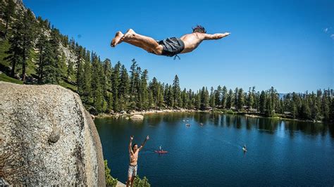 Insane Cliff Jumping A How To Guide With Robert Wall In Lake Tahoe