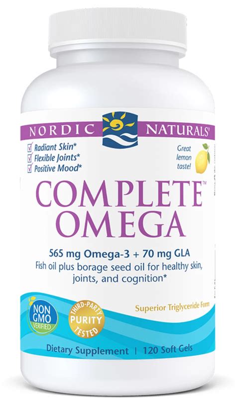 complete omega lemon flavor 120 soft gels nordic naturals natures fix