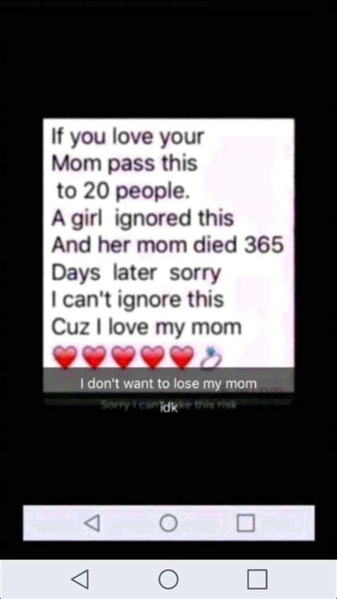Sorry Guys But I Love My Mom I Love Mom Chain Messages Mind Blowing Facts