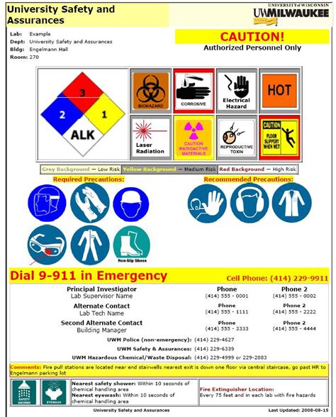 Lab Safety Signs And Postings Faa Usa Safety And Health Programs
