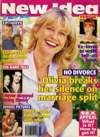 Olivia Newton John New Idea Magazine 17 February 1996 Cover Photo