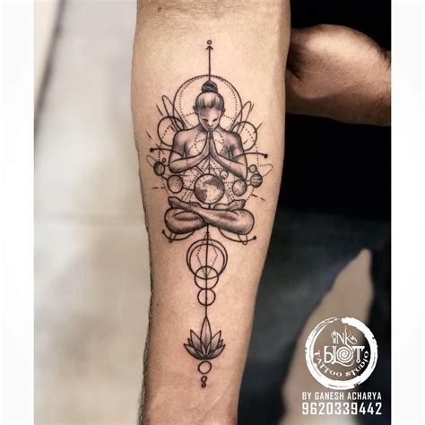 Freehanded italian landscape for the brazilian dreamer! Geometric buddha tattoo in 2020 | Buddha tattoo, Tattoos, Compass tattoo