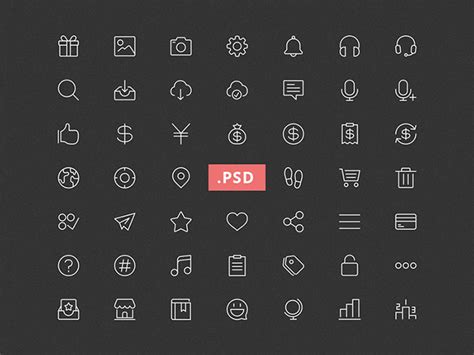 20 Minimalist Design Icons Ide Terpopuler