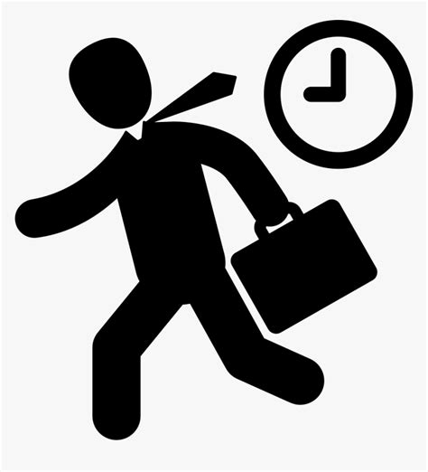 Going To Work Svg Png Icon Free Download Late For Work Icon