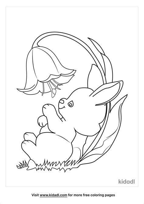 Free Spring Bunny Coloring Page Coloring Page Printables Kidadl