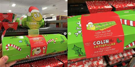 omg there s a colin the caterpillar advent calendar and just look at his little face