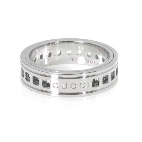 Gucci 18k White Gold Ring Ring Size 65 Gucci Touch Of Modern
