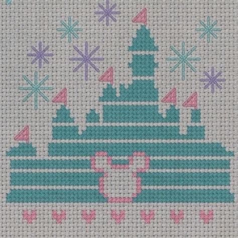The original 1940s patterns, available to download below, show the wide range of items knitted during the war: Magical Disney Castle Cross Stitch · How To Cross Stitch ...