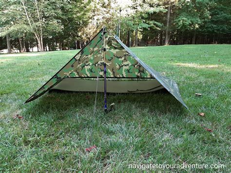 Military Poncho Shelter Configurations Using Trekking Poles