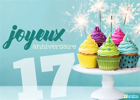 17 ans  Cartes et invitations gratuites  123 cartes