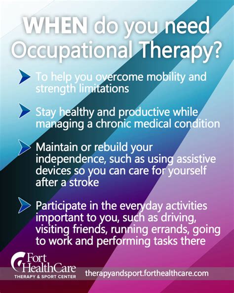 What Is Occupational Therapy And When Do You Need It Fort Healthcare