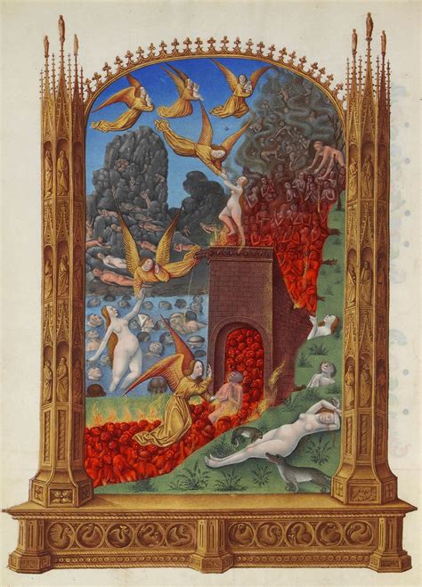Purgatory From The Limbourg Brothers Primitive Gothic Style