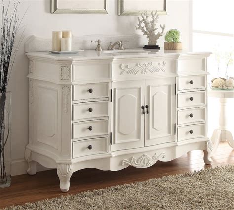 Choose from free standing or floating white vanities to. 56" Traditional Design Morton Bathroom Vanity HF-2815W-AW-56