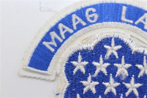 Vietnam War Era Maag Military Assistance Advisory Group Laos Patch