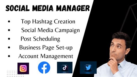 I Will Be A Your Social Media Manager Tik Tok Instagram Facebook Twitter Mike Blessings