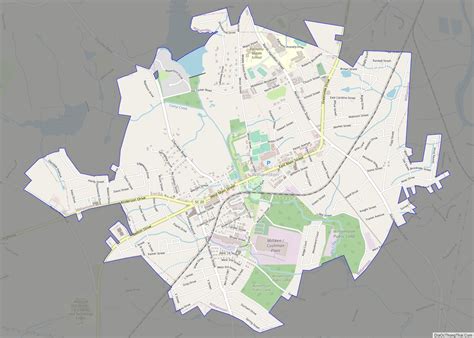 Map Of Williamston Town South Carolina