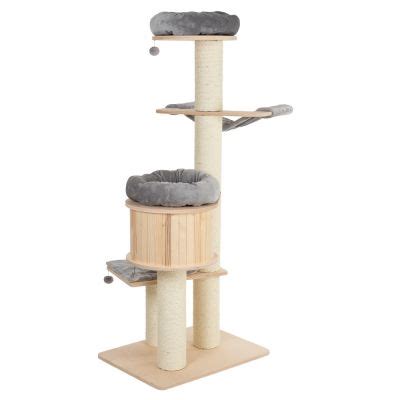 A 175 x c 95 x l 78 cm o natural paradise arranhador xl compact oferece ao seu gato várias áreas confortáveis para descansar e trepar, bem como uma espaçosa toca, que serve de abrigo. Natural Paradise Cat Tree - XL Premium | zooplus.co.uk