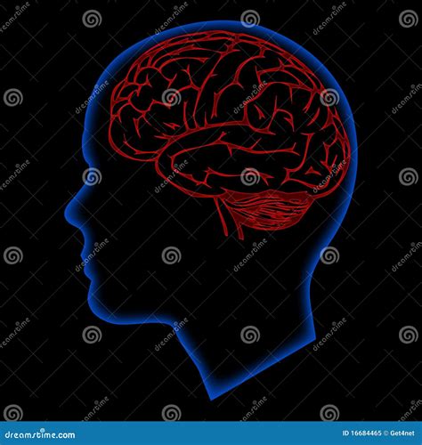 Brainpower Inside Human Mind Pictured As Word Brainpower Inside A
